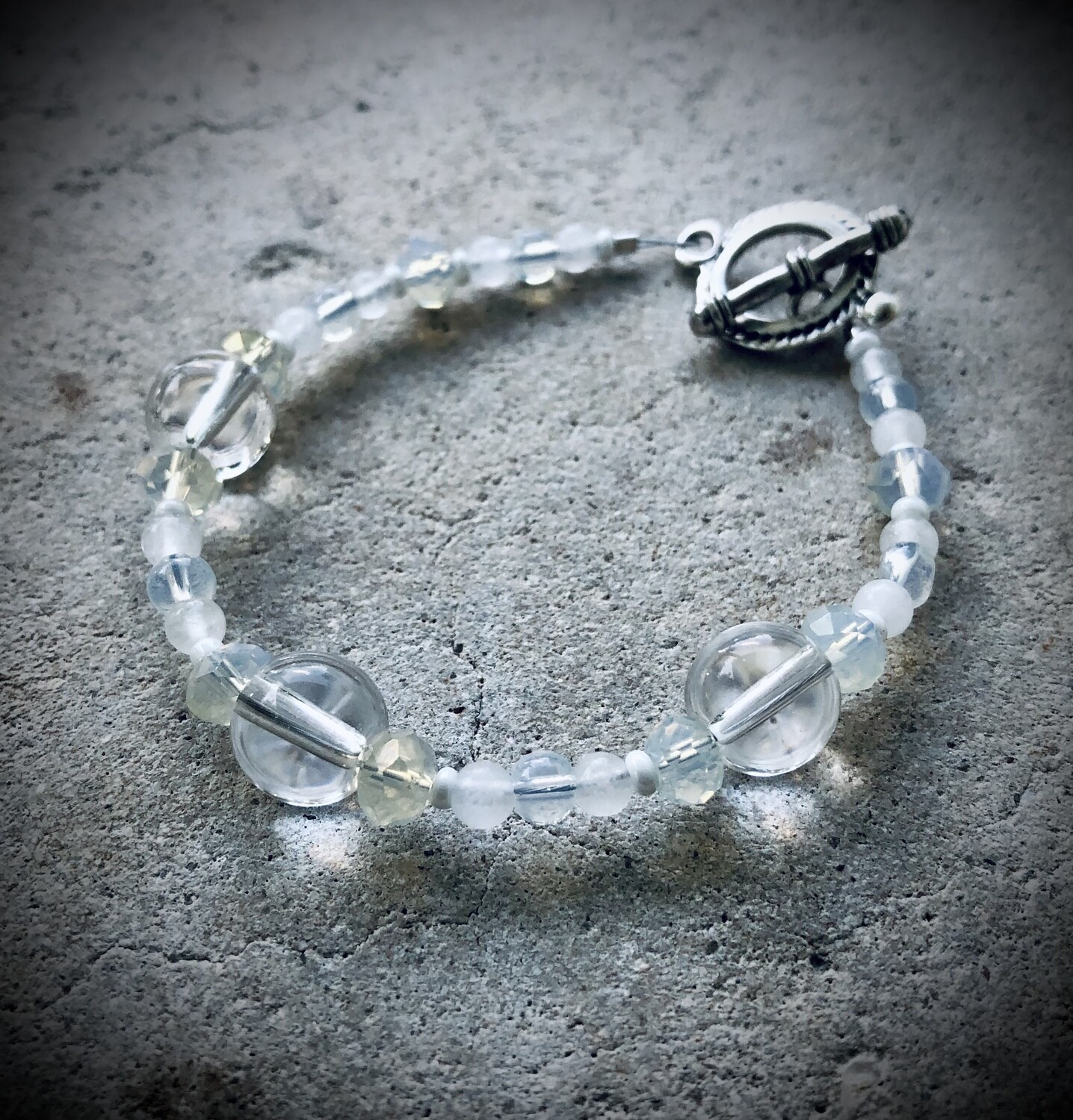 Clear Quartz & Opalite Bracelet