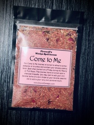 COME TO ME Witches' Ritual Incense