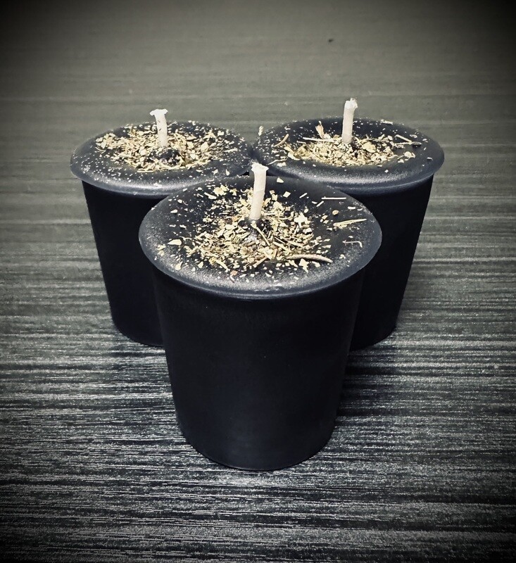 BANISHING MAGICK Votive Candles (Set of 3)
