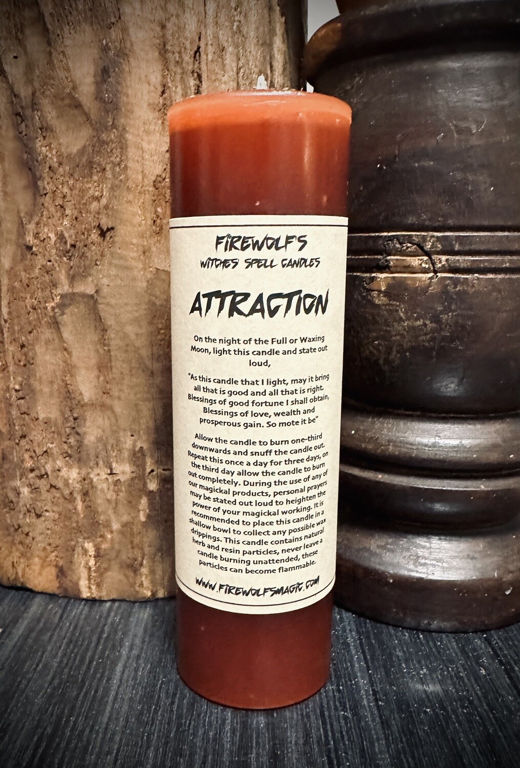 ATTRACTION MAGICK Pillar Candle
