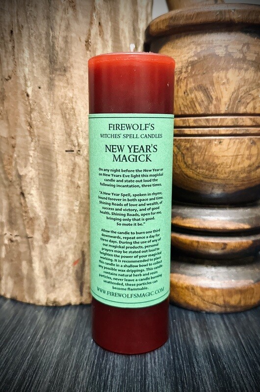 NEW YEAR’S MAGICK Pillar Candle