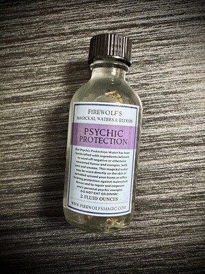 PSYCHIC PROTECTION WATER Magickal Elixir