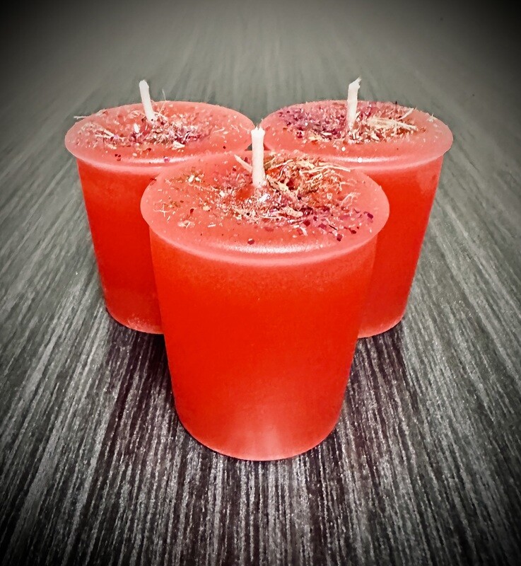 PINK STAR MAGICK Votive Candles (Set of 3)