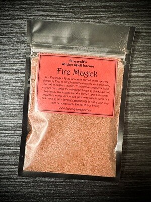 FIRE MAGICK Witches' Ritual Incense