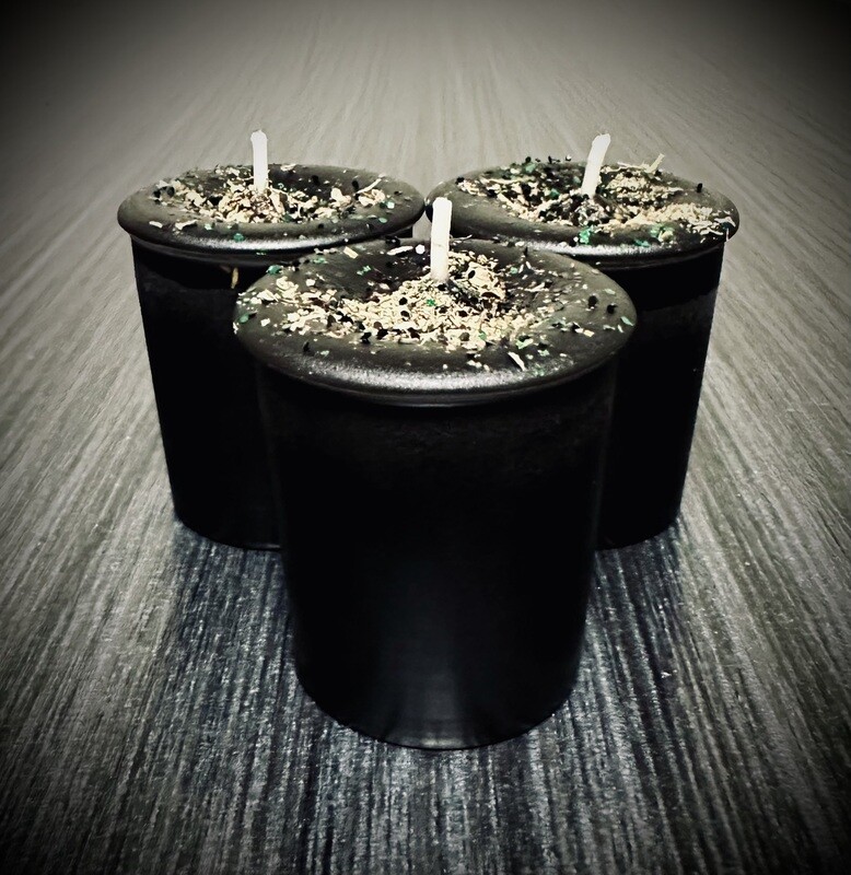 BANISHING DEBT Votive Candles (Set of 3)