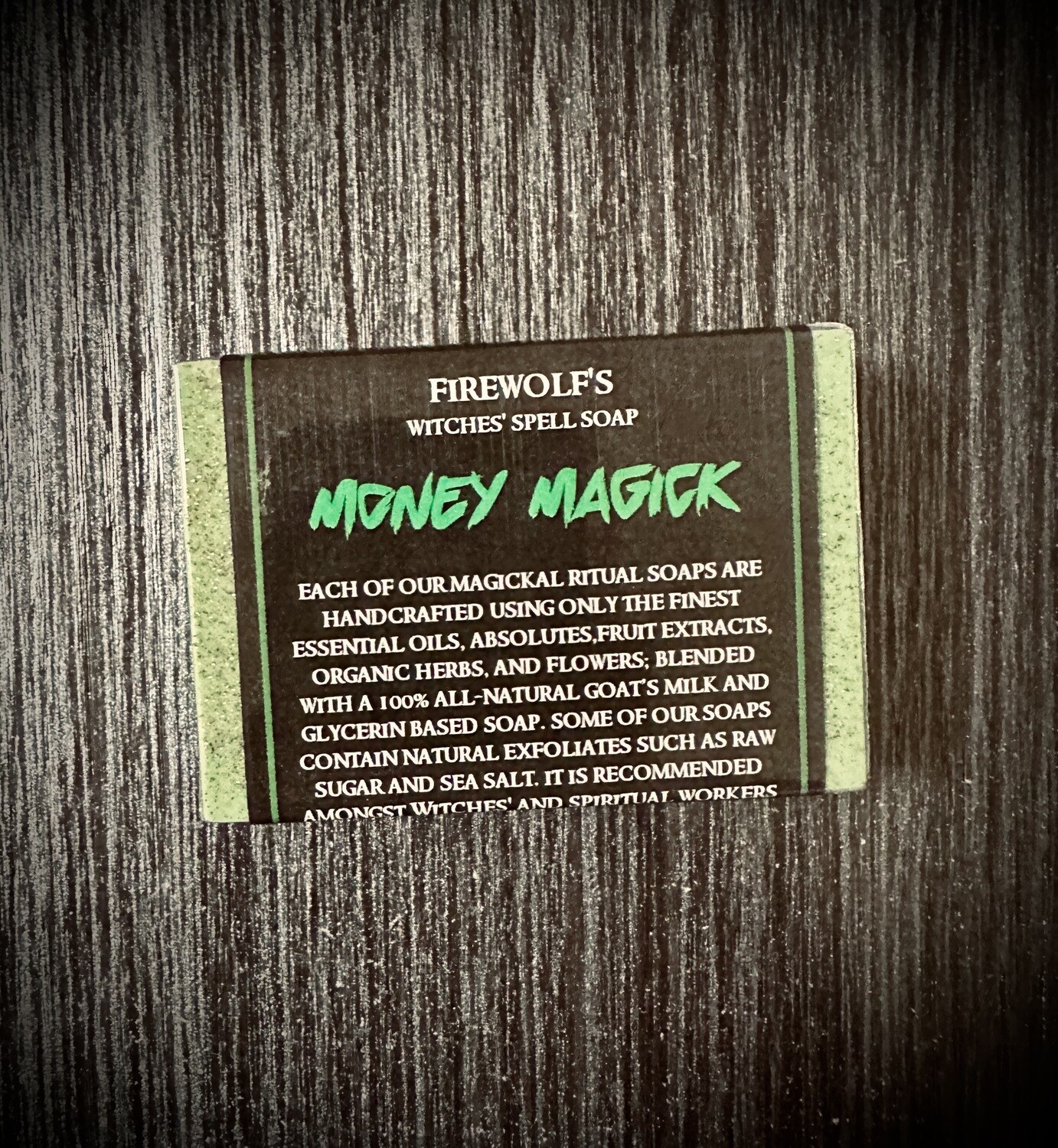 MONEY DRAWING Witches' Magick Soap