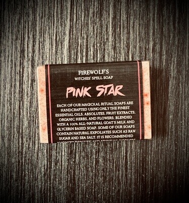 PINK STAR Witches' Magick Soap