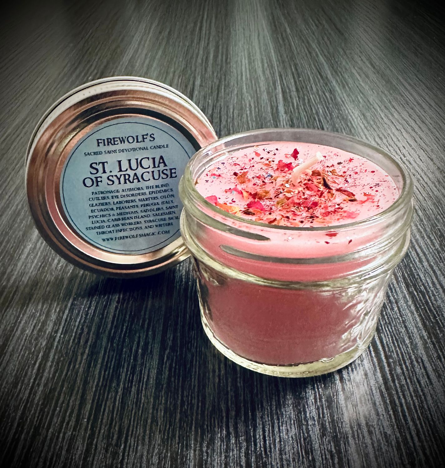SAINT LUCIA Devotional Candle