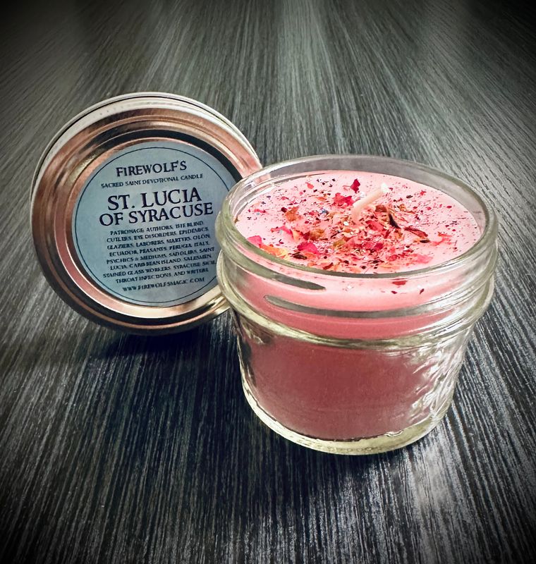 SAINT LUCIA Devotional Candle