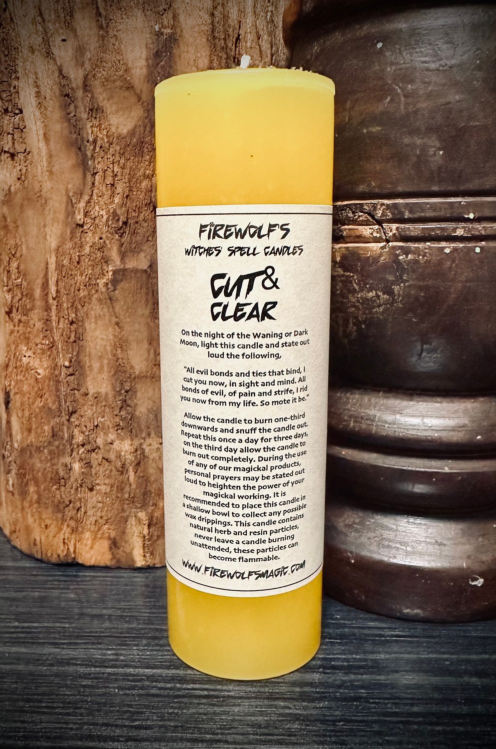 CUT & CLEAR Ritual Pillar Candle
