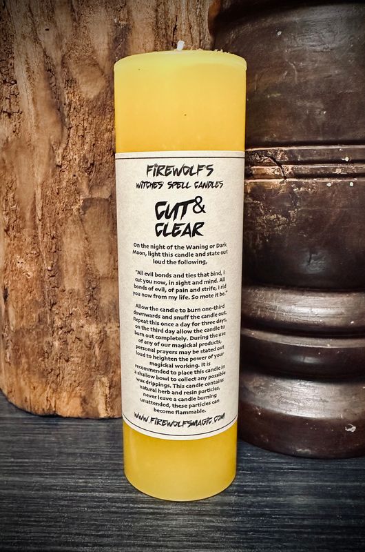 CUT & CLEAR Ritual Pillar Candle
