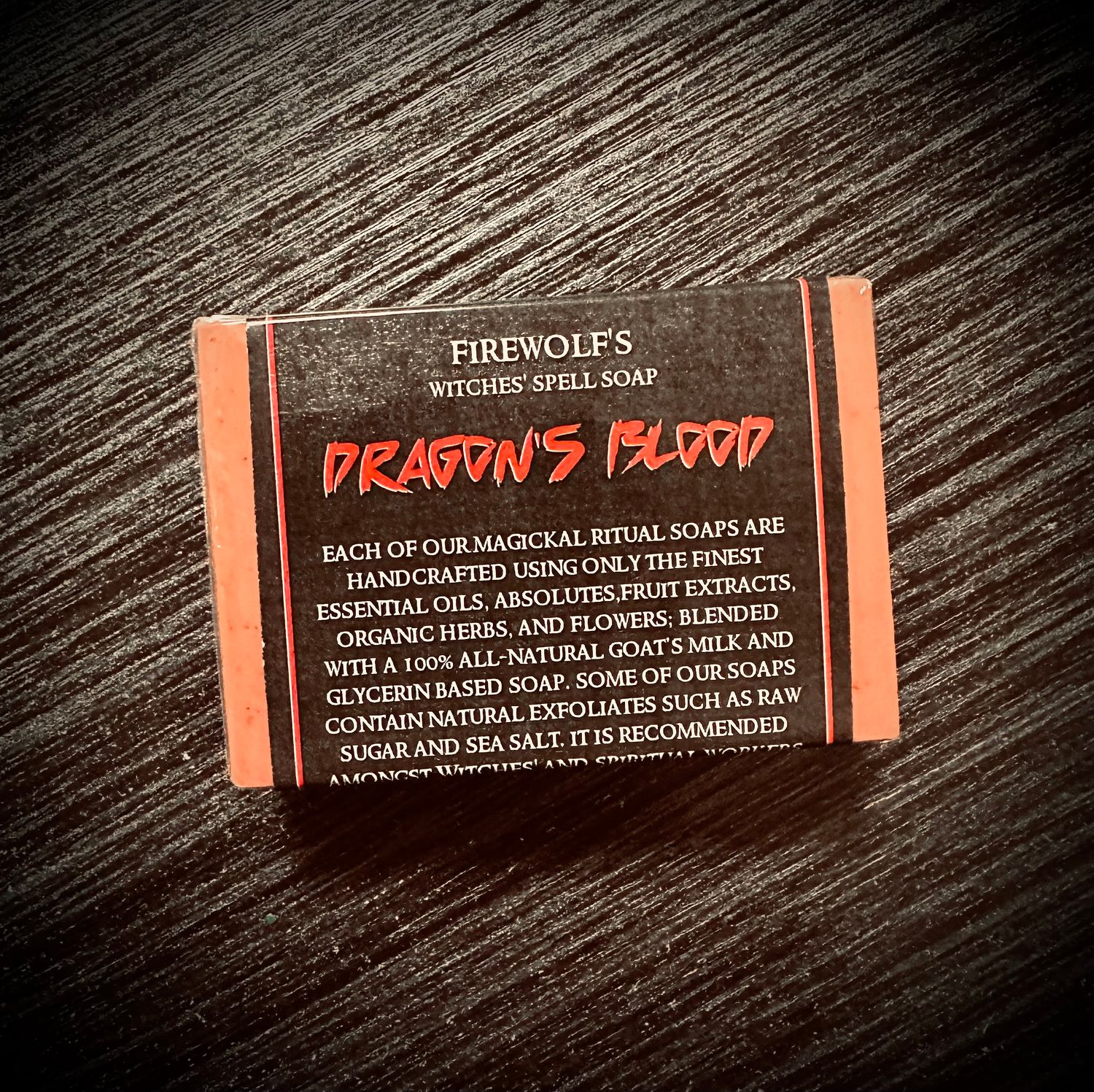 DRAGON’S BLOOD Witches’ Magick Soap