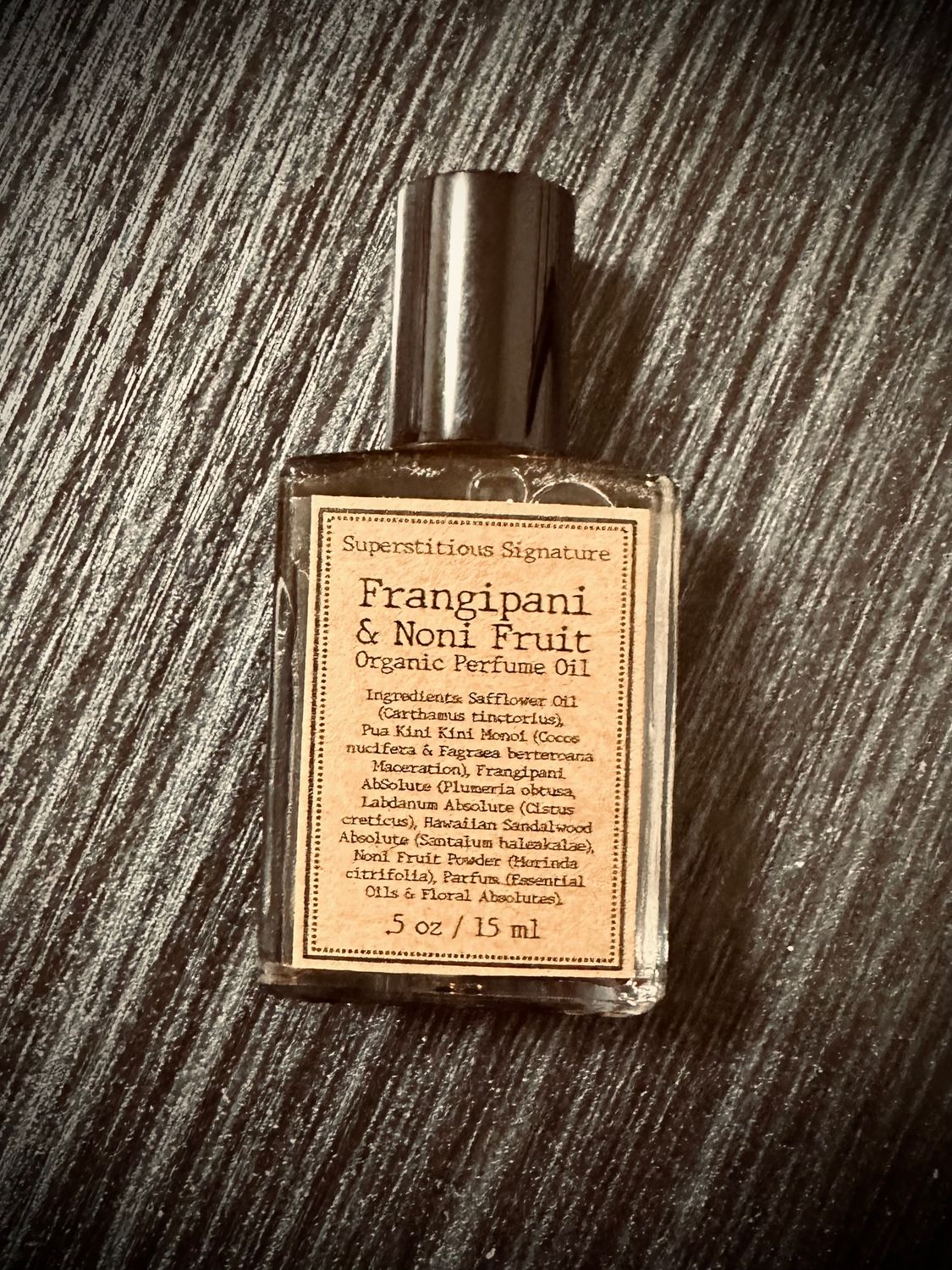 FRANGIPANI & NONI FRUIT Organic Perfume Oil