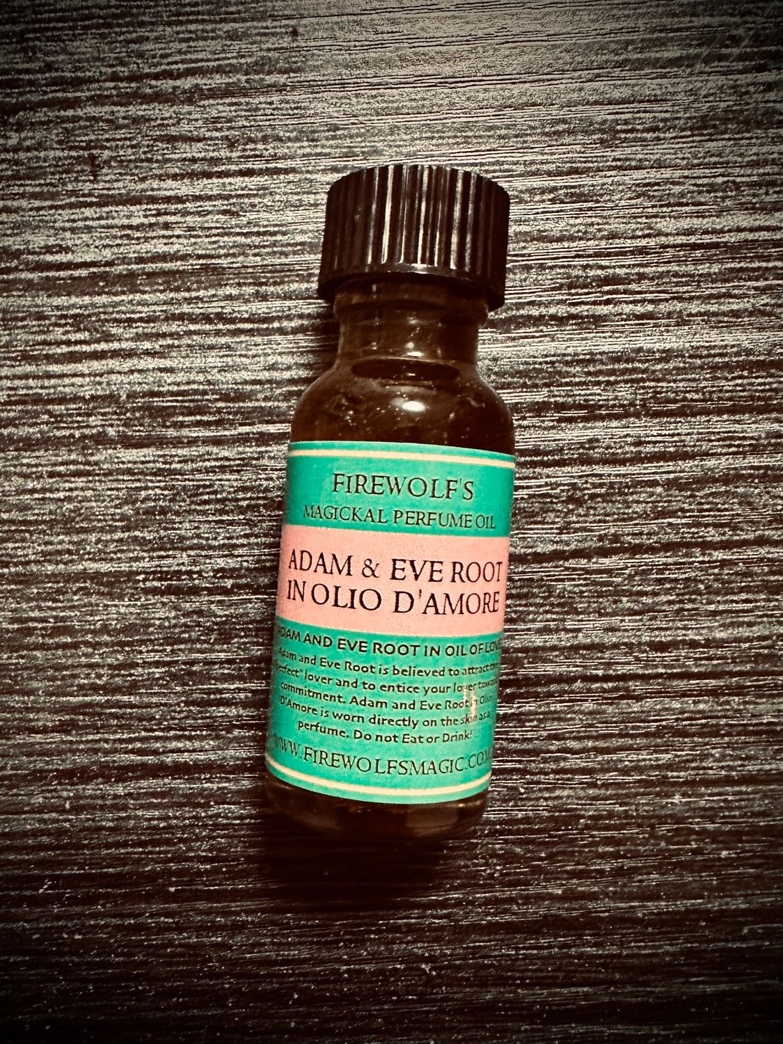 Adam & Eve Root in Olio' D'Amore (1/2 OZ Bottle)