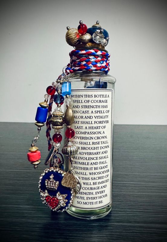 COURAGE & STRENGTH MAGICK Witches’ Spell Bottle