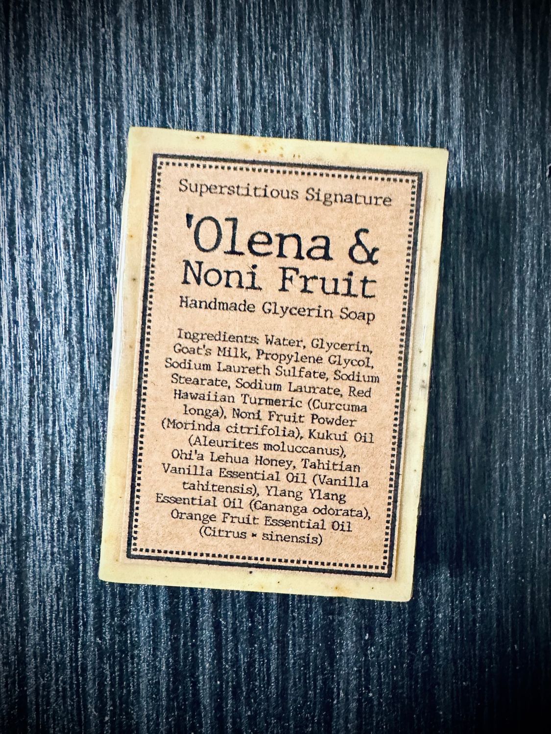 ‘OLENA & NONI FRUIT Handmade Glycerin Soap