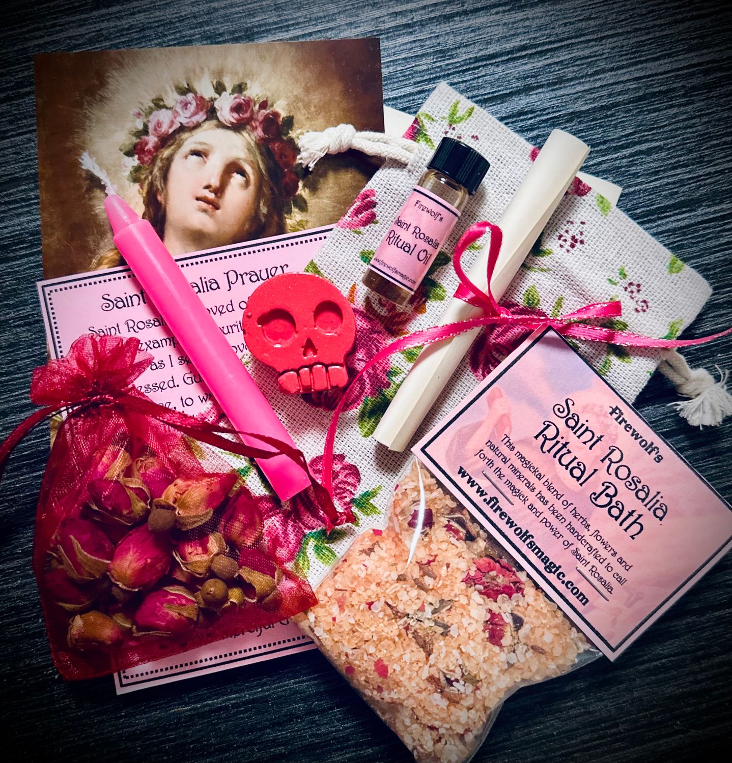 SAINT ROSALIA LOVE MAGICK Spell Kit