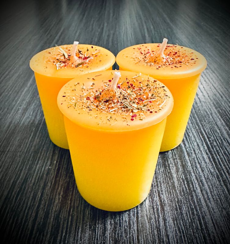 JOY & HAPPINESS MAGICK Votive Candles (Set of 3)