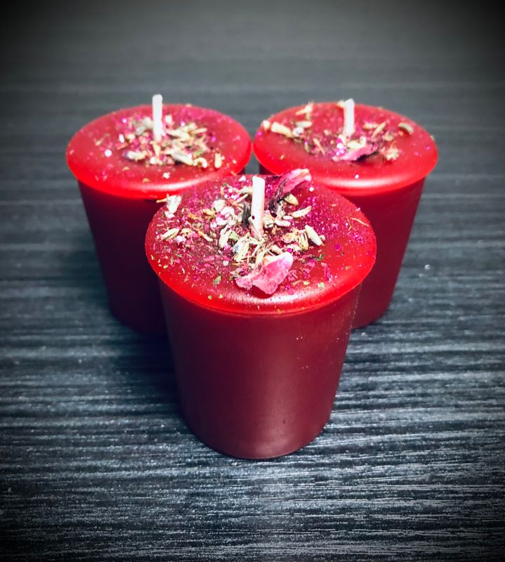 Custom Magick Votive Candles (Set of 3)