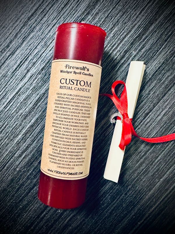 Custom Magick Pillar Candle