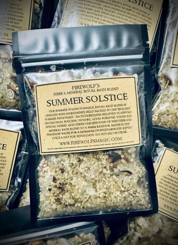 SUMMER SOLSTICE MAGICK Ritual Bath Blend