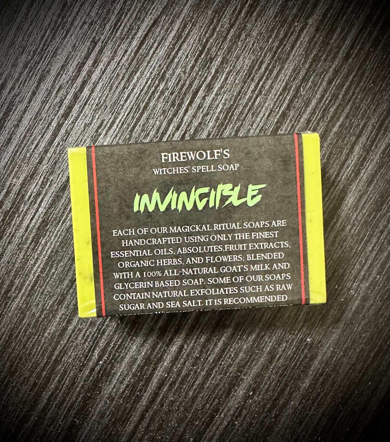 INVINCIBLE Witches’ Magick Soap