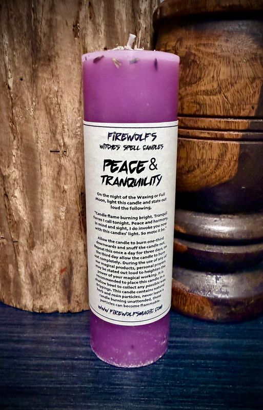PEACE & TRANQUILITY Pillar Candle