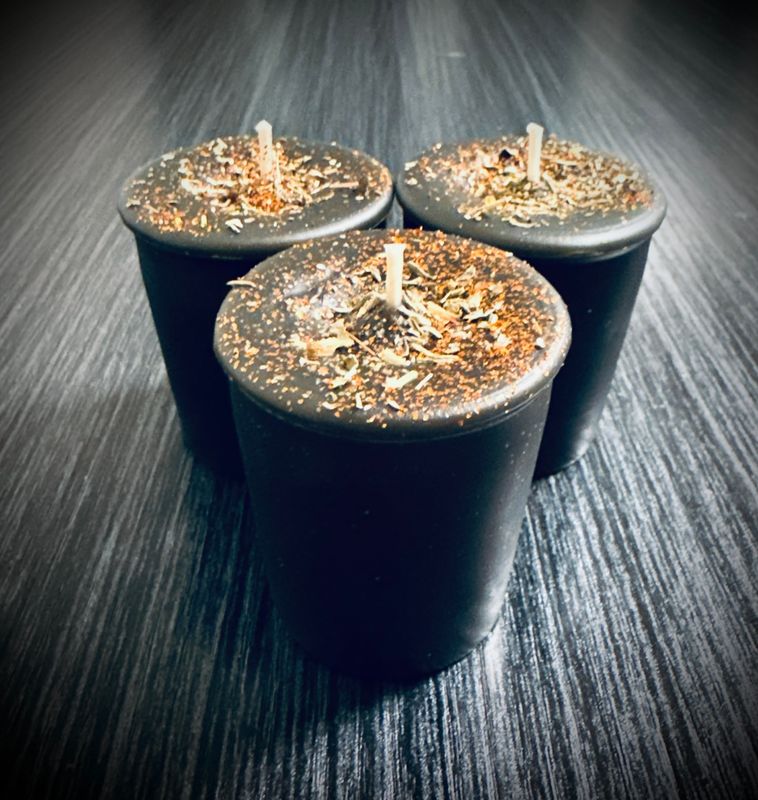 HALLOWEEN MAGICK Votive Candles  (Set of 3)