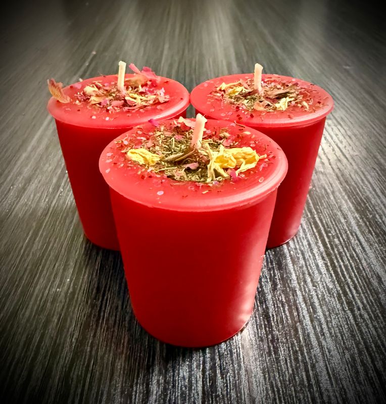 APHRODITE GODDESS MAGICK Votive Candles (Set of 3) APHRODITE GODDESS MAGICK Votive Candles (Set of 3)