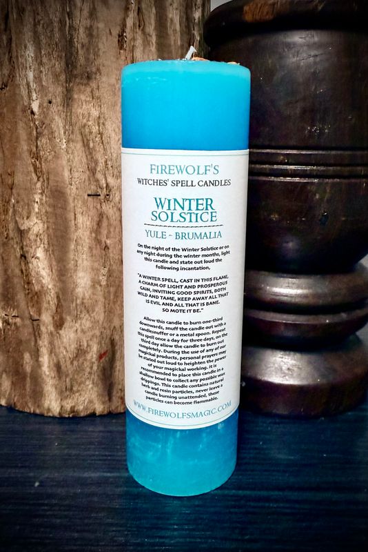 WINTER SOLSTICE MAGICK Pillar Candle WINTER SOLSTICE MAGICK Pillar Candle