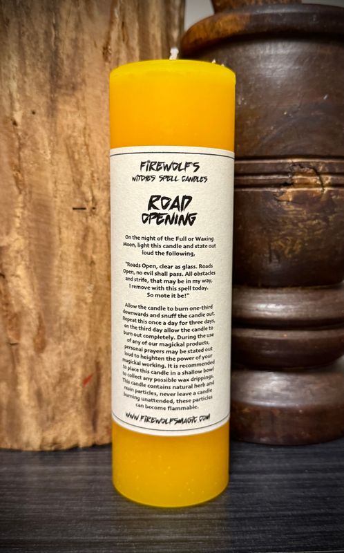 ROAD OPENING MAGICK Pillar Candle ROAD OPENING MAGICK Pillar Candle