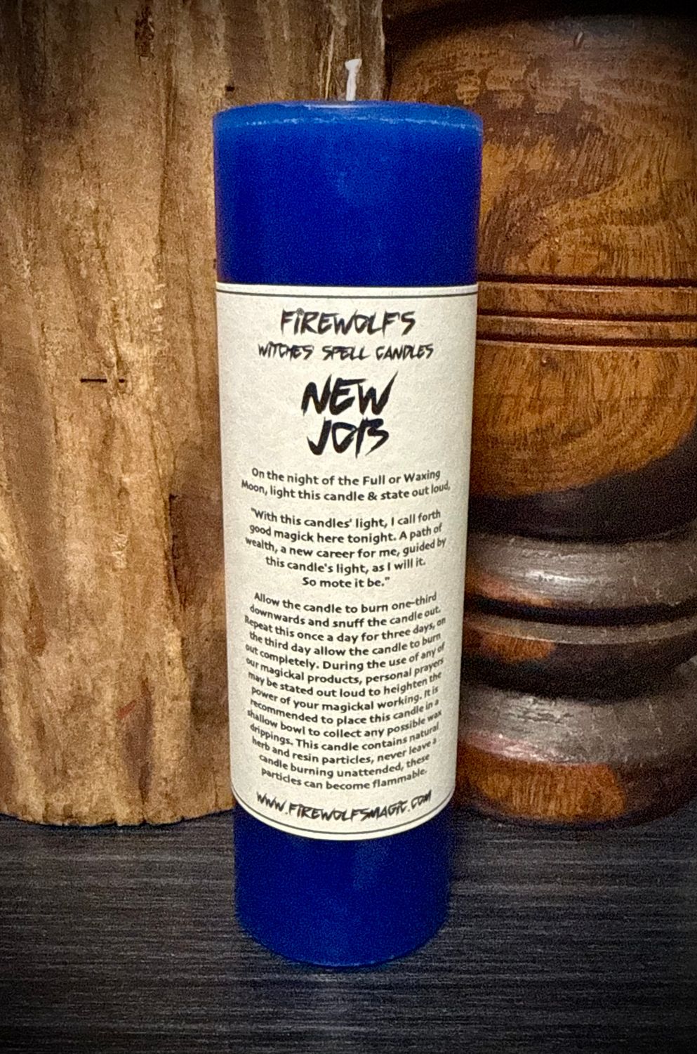 NEW JOB MAGICK Pillar Candle NEW JOB MAGICK Pillar Candle