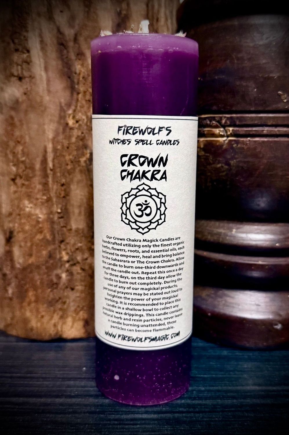 CROWN CHAKRA MAGICK Pillar Candle CROWN CHAKRA MAGICK Pillar Candle