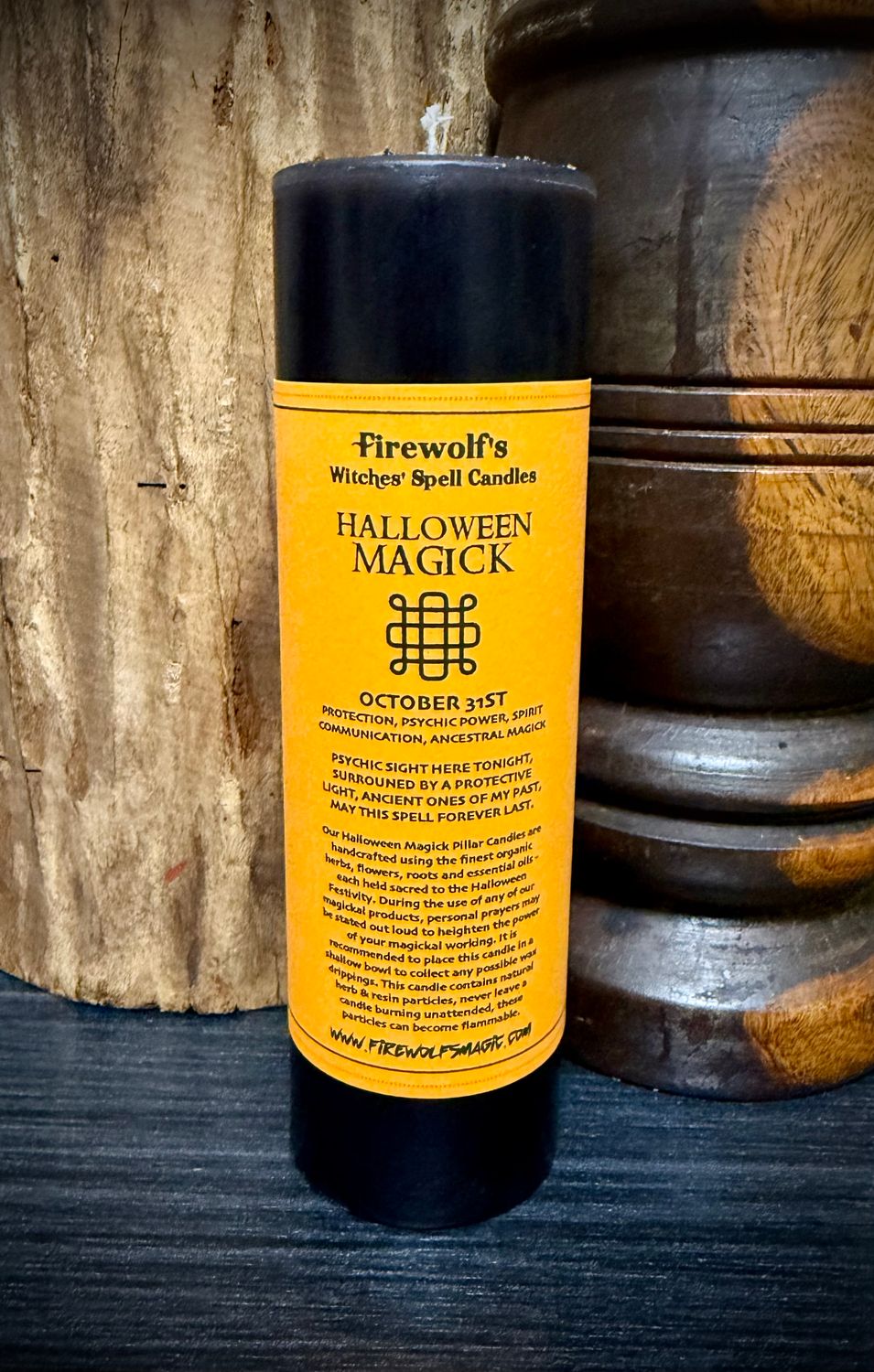 HALLOWEEN MAGICK Pillar Candle HALLOWEEN MAGICK Pillar Candle