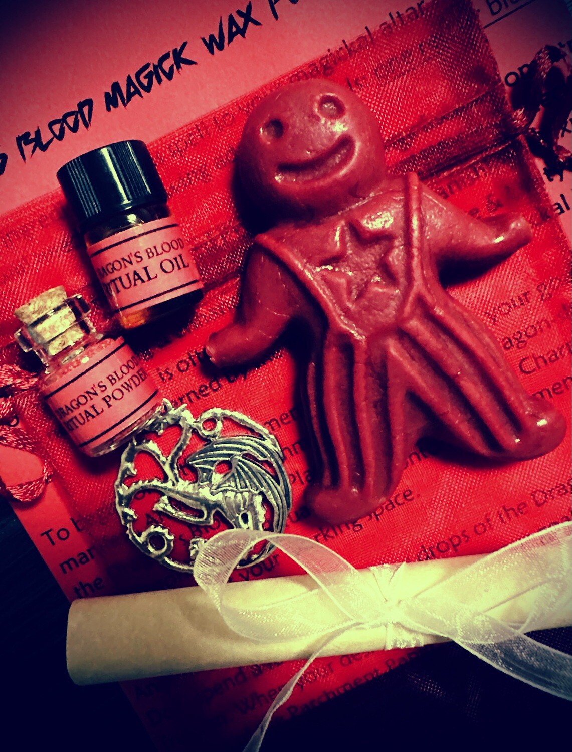 DRAGON’S BLOOD MAGICK Wax Poppet Ritual Kit DRAGON’S BLOOD MAGICK Wax Poppet Ritual Kit