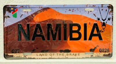 Blechschild "Namibia"