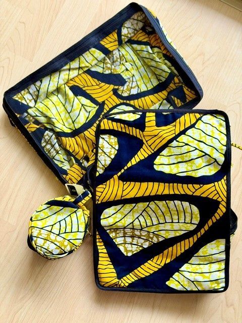 Koffer-Organizer / Packbeutel Set aus Ruanda (gelb) Koffer-Organizer / Packbeutel Set aus Ruanda (gelb)
