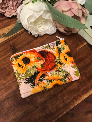 Sunflowers Coin Pouch