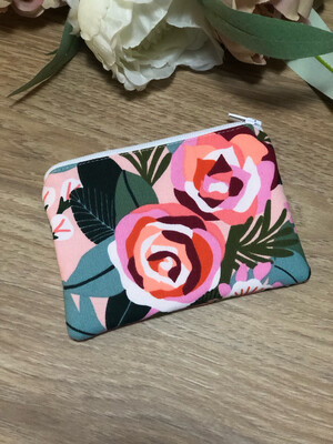 Blush Peonies Coin Pouch