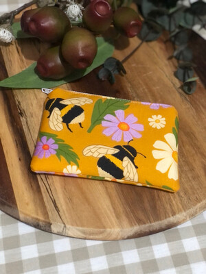 Yellow Bee Coin Pouch