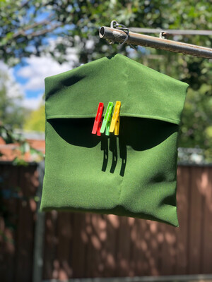 Green Peg Bag
