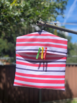 Striped Peg Bag
