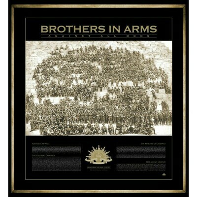 Spirit Of Anzac "Brothers In Arms" Centennial Edition Framed Print