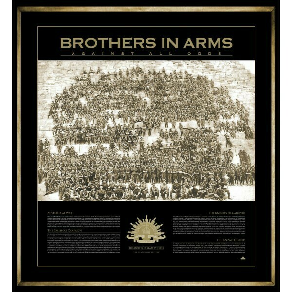 Spirit Of Anzac "Brothers In Arms" Centennial Edition Framed Print