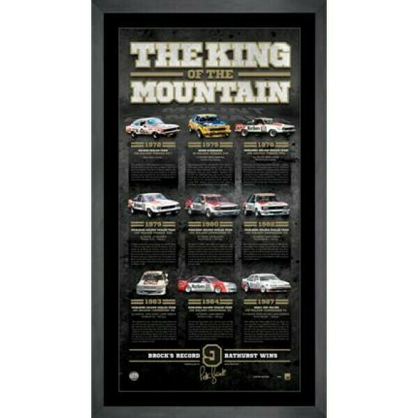 Peter Brock The King of the Mountain Signed Framed Print
