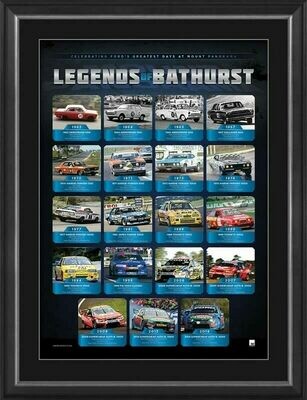 Ford Legends of Bathurst Framed Sportsprint