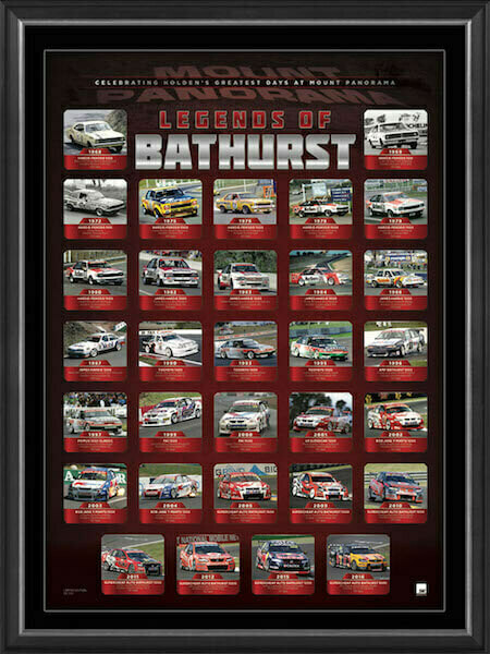 Holden Legends of Bathurst Framed Sportsprint