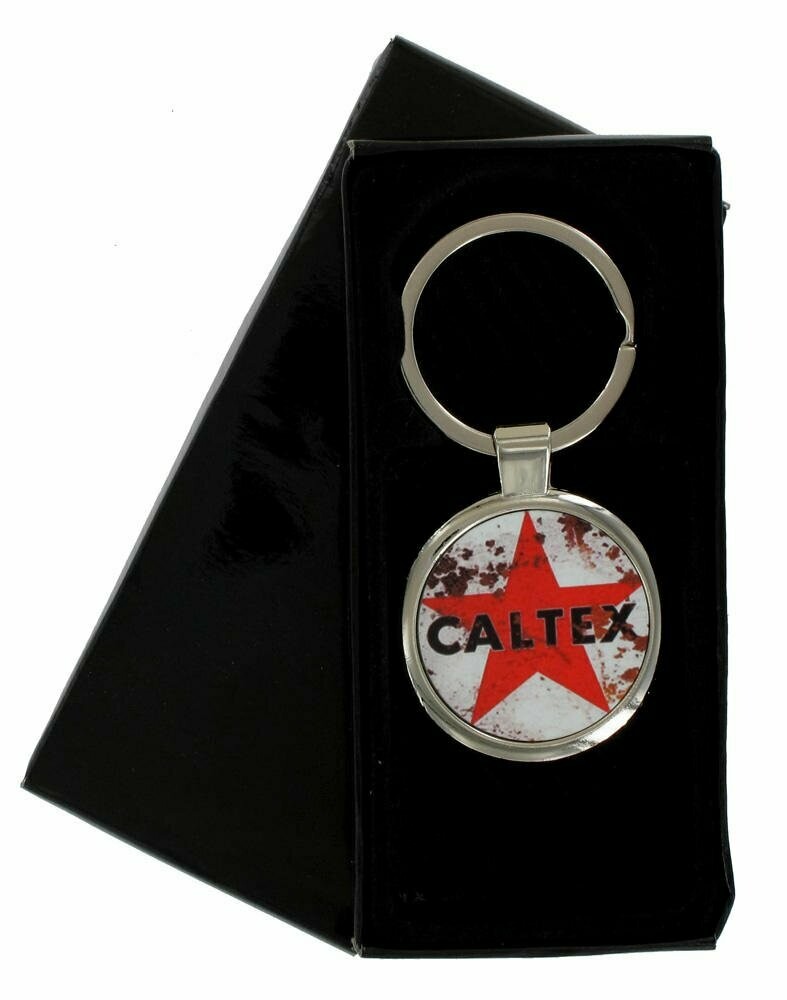 Caltex Logo Metal Keyring