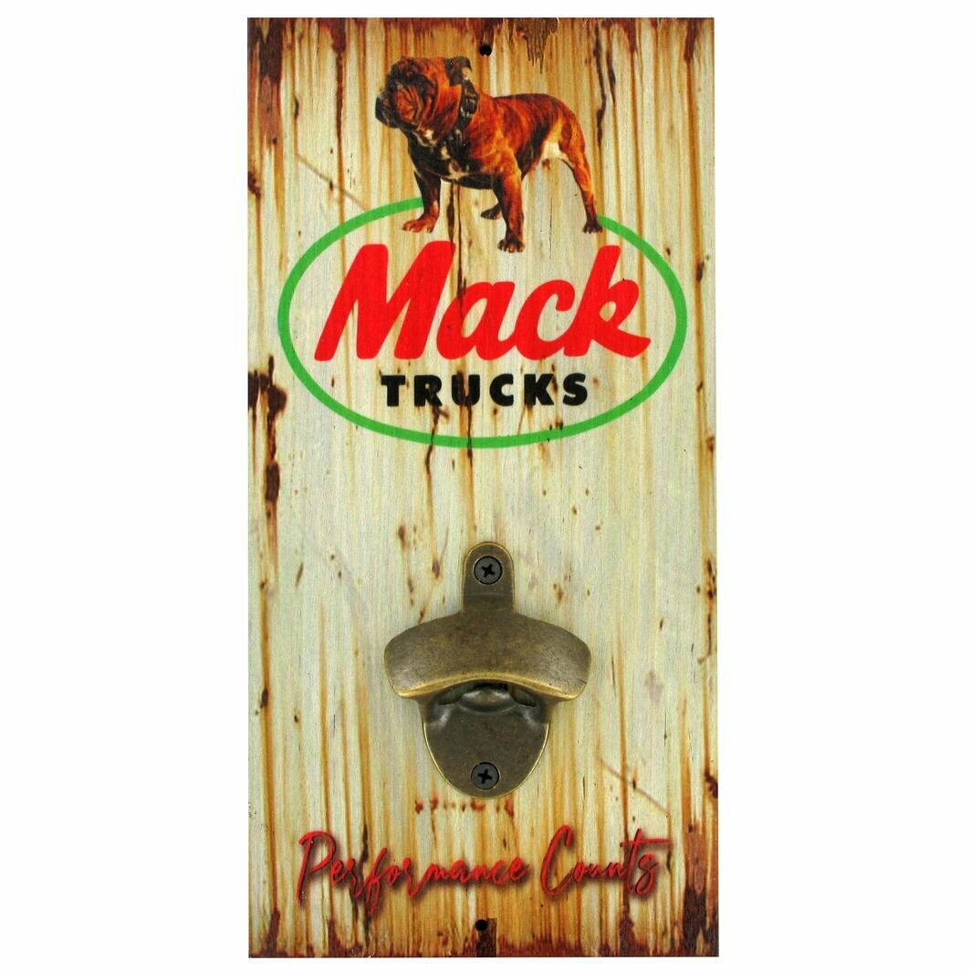 Mack Trucks Performance Counts Wall Mount Bottle Opener