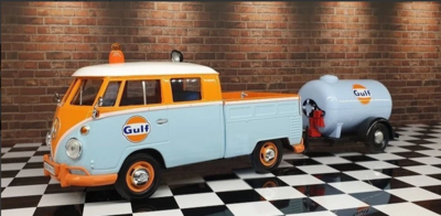 Motor Max DDA 1/24 Gulf Volkswagen Pickup & Oil Tanker